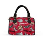 Ohio State - Buckeyes Classic Barrel-Shaped PU Leather Handbag - Image 2