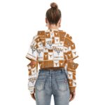 Texas at Austin - Longhorns Women's Heavy Fleece Hoodie With Hollow Out Sleeve - Image 4